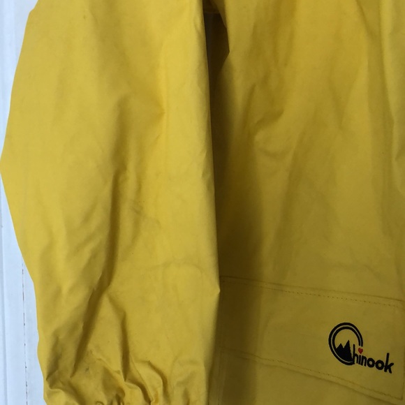 Chinook Youth Large Rain Jacket, Yellow - Picture 6 of 7